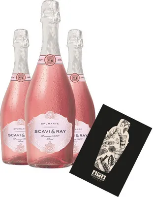 Produktbild von Scavi & Ray 3er Set Rosé Spumante DOC 3x 0,75L (11% Vol) - [Enthält Sulfite]