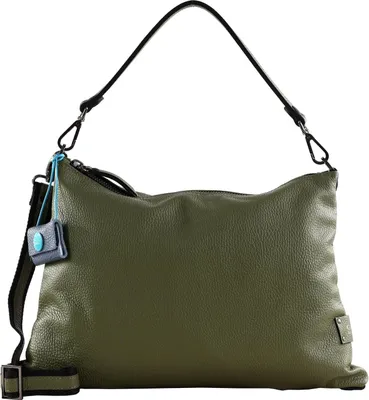 Produktbild von Gabs Leder Schultertasche Umhängetasche Filippa TG Pochette Prezzemolo olivgrün