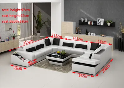 Produktbild von Ecksofa Leder Sofa Polster Eck Sitz Wohnlandschaft Garnitur UForm Familien Couch