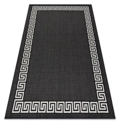 Image de Tapis SIZAL FLAT 49373690 Grec noir / crème noir 80x150 cm