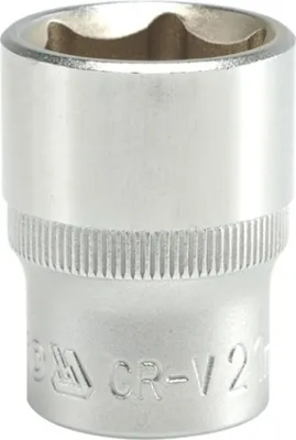 Obrázok produktu pre Krátka 6-hranná nástrčná hlavica 21 mm 1/2" CV