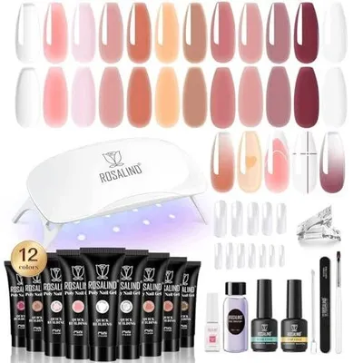 Zdjęcie produktu dla Poliżel do paznokci zestaw 12X10ML lampa UV przedłużania dla kobiet