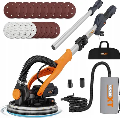 Zdjęcie produktu dla Zestaw MAXXT Szlifierka 820W z akcesoriami 600-1900 obr./min