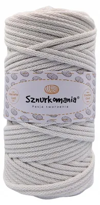 Produktbild von Sznurkomania Baumwollschnur 5mm 100m Weiß für Makramee