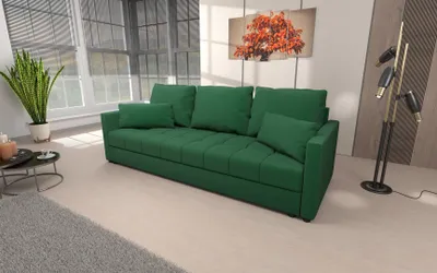 Produktbild von Dreisitzer-Schlafsofa KLAVERA 2 – Flaschengrün