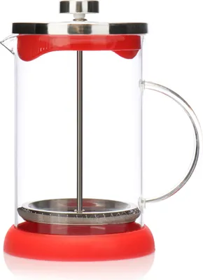 Produktbild von com-four® Kaffeebereiter mit French-Press System - Kaffee-Presse dient auch als Teebereiter - Kaffee-Aufbrüher mit Glaszylinder
