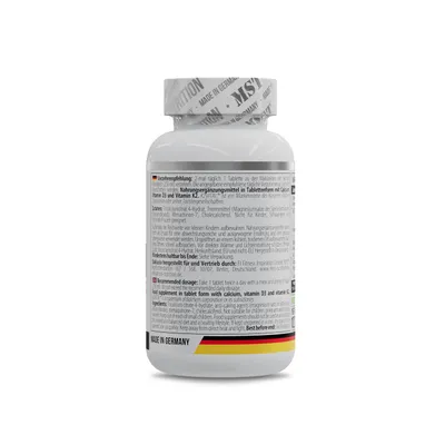 Zdjęcie produktu dla MST Nutrition® Cytrynian wapnia z witaminą D3 i K2VITAL® 60 tabletek