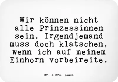 Produktbild von Mr. & Mrs. Panda Magnet Wir können nicht alle... - Weiß - Geschenk, rechteckmagnet, Realität, Kühlschrankmagnet, Notizhalter, Unicorn, Einhörner, Pinnwandmagnet, Sprüche