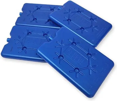 Produktbild von Famanu Kühlakku Extra Flach 200 ml - 4 Blaue Kühlakkus für Kühlbox und Kühltasche