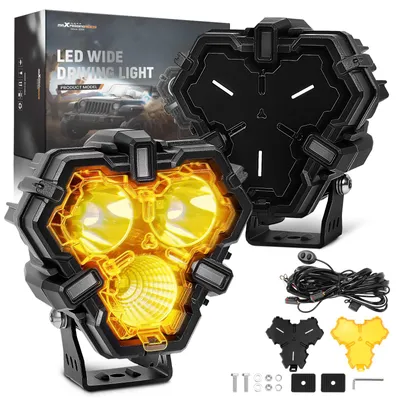 Zdjęcie produktu dla 2 reflektory LED o średnicy 5 cali, dodatkowe światła robocze, do samochodów terenowych, SUV-ów, traktorów