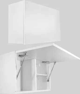 Immagine prodotto di Milionmeblicom Mobile da bagno Laura Mobile sospeso Mobili da bagno Armadio da bagno a ribalta con apertura telescopica Bianco opaco 39 x 60 x 23 cm