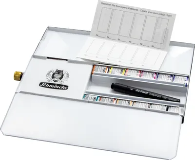 Produktbild von HORADAM Aquarell Metallkasten mit Wassertank und Reisepinsel - Schmincke 74 659 097 ***