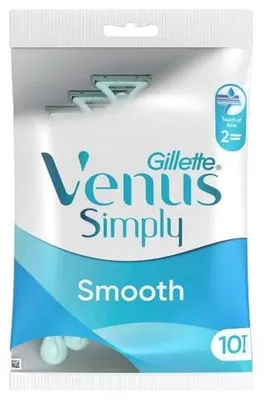 Immagine prodotto di Gillette Simply Venus 2 rasoi usa e getta da donna, confezione da 10