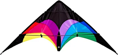 Produktbild von Wolkenstürmer Lenkdrachen Flip (regenbogen), Sportlenkdrachen mit Glasfasergestänge - flugfertig inkl. Schnüre und Lenkschlaufen