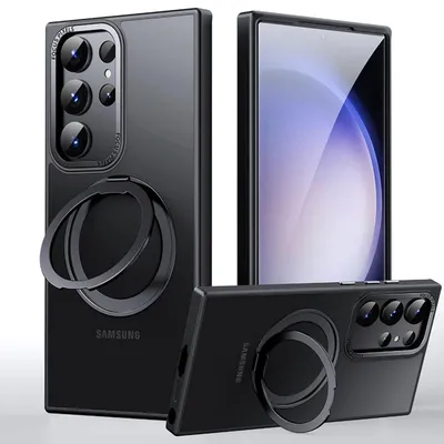 Zdjęcie produktu dla INF Etui na telefon z magnetycznym stojakiem do Samsunga Czarny Samsunga S23 Ultra