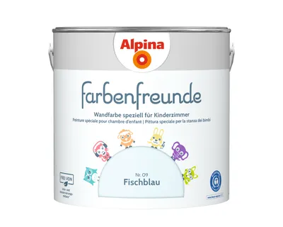 Produktbild von Alpina Farbenfreunde Nr. 09 Fischblau 2,5 Liter matt