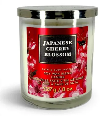 Image de Bath & Body Works Single Wick Candle JAPANESE CHERRY BLOSSOM 227 g