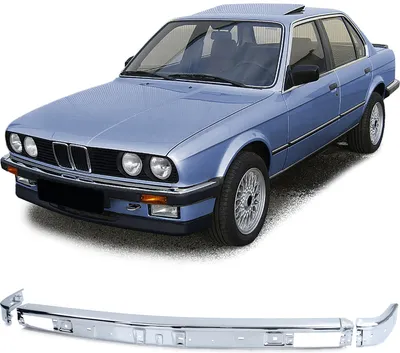 Zdjęcie produktu dla Zderzak przedni chrom + narożniki LEWY + PRAWY + ŚRODKOWY do BMW serii 3 E30 od