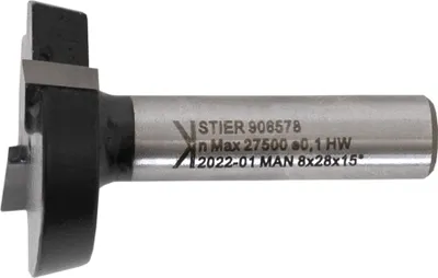 Produktbild von STIER Planfräser HW 8 mm Durchmesser 28 mm NL 7,5 mm 5 Grad