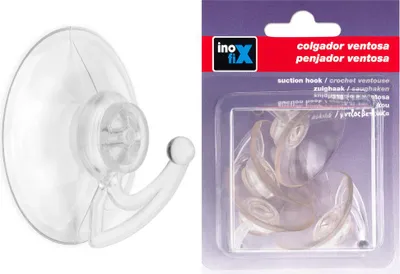 Image de Supports Ventouse Inofix 42mm Fixation Sans Perçage, Transparente - Inofix