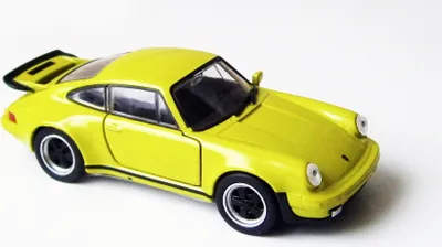 Produktbild von PORSCHE 911 Turbo Modellauto 11,5cm Modell Auto Metall Spielzeugauto 53 (Grün)