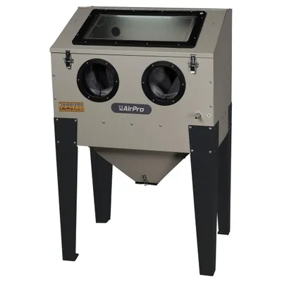 Produktbild von Sandstrahlkabine SBC 220 weiß Fronttür 85x56x55cm Strahlkabine Sandstrahlen