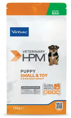 Produktbild von Virbac Puppy Small & Toy Dog 1,5kg Trockenfutter Veterinär für Welpen kleiner Rassen und säugende Hündinnen