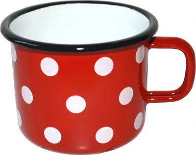 Obrázek produktu pro hrnek smalt pr.7cm 0,25l PUNTÍK ČRV