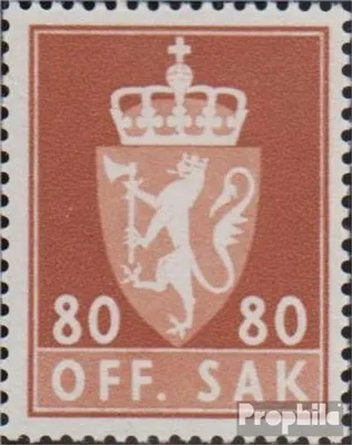 Produktbild von Briefmarken Norwegen 1969 Mi D81x postfrisch Dienstmarken