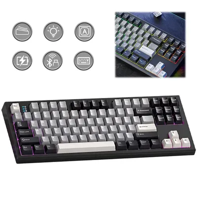 Produktbild von RGB LED Tastatur Gaming Gaming-Tastatur mit Beleuchtet Keyboard Pro Gamer RGB-Beleuchtung USB PC PS3 PS4 Windows EU Layout QWERTY Weiß Retoo