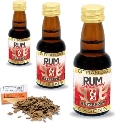 Produktbild von 3 x Himbeer Rum Essenz 25ml Wodka-Essenz – Wodka-Aroma, Aromaessenz, Wodka-Extrakt