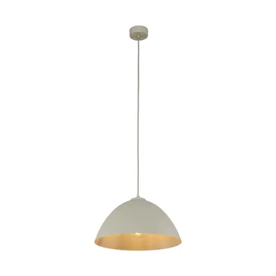 Produktbild von Hängeleuchte Metall E27 Ø 34 cm H: max. 165 cm Beige rund Modern Pendelleuchte