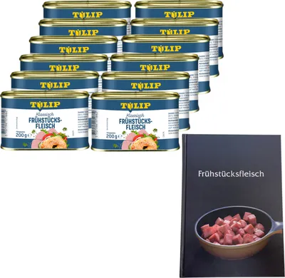 Produktbild von TULIP 12x Frühstücksfleisch Schwein 200g Dänische Delikatesse mit extra Kochbuch