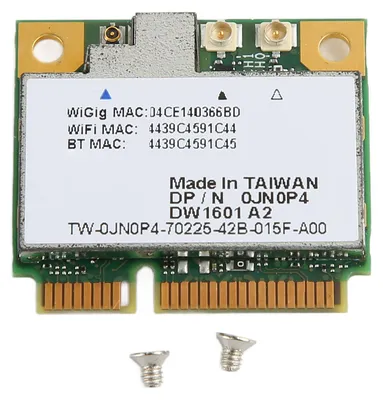 Obrázok produktu pre DW1601 QCA9005 Bezdrôtová sieťová karta s rozhraním Mini PCIe, 2,4 GHz a 5 GHz, dvojpásmová WiFi karta