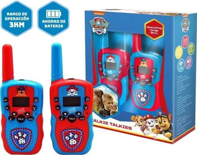 Obrázek produktu pro Walkie Talkie Paw Patrol, dosah 1 km, 8 kanálů, LCD displej, svítilna
