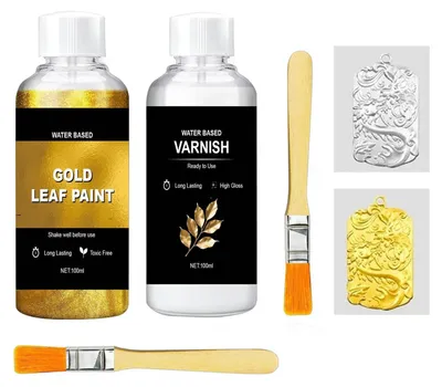 Image de Peinture dorée à l'eau pour projets créatifs