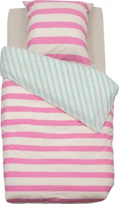 Image de Eazy Living Housse de couette Rayures 140 cm x 200 cm