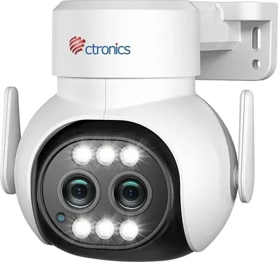 Produktbild von Ctronics Sicherheitskamera, Dual-Linse 2MP, 128GB Speicher, WIFI 2MP 128G