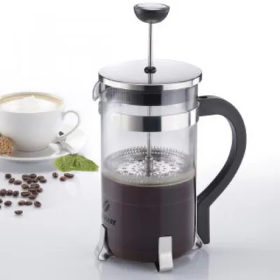 Image de Westmark Cafetière French Press, 1 litre, verre/inox, Brasilia, argent/noir, 24722260