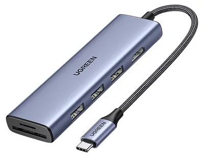 Produktbild von UGREEN CM511 6-in-1 USB-C Hub 1x HDMI 3x USB-A 1x TF/SD