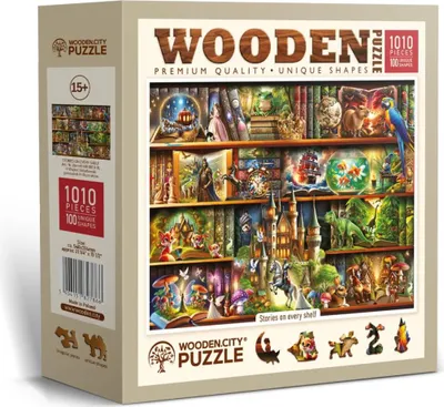 Zdjęcie produktu dla WOODEN CITY Holzpuzzle Running to the shelf 1010 dlks