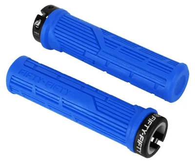 Produktbild von Fahrradgriffe MTB Lock-on Blau Weich Rutschfest 20-23mm Lenkerdurchmesser