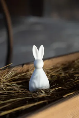 Produktbild von Osterdekoration Hase Selma - weiß: small