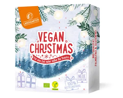Zdjęcie produktu dla Vegan Christmas kalendarz adwentowy 2026, 24czeko snacki, bez zwierząt