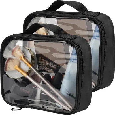 Produktbild von Kleine transparente Reisetasche für Kosmetik
