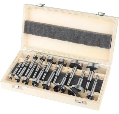 Produktbild von Forstnerbohrer Set 15-teilig für Holz Ø10-50mm mit Aufbewahrungskoffer