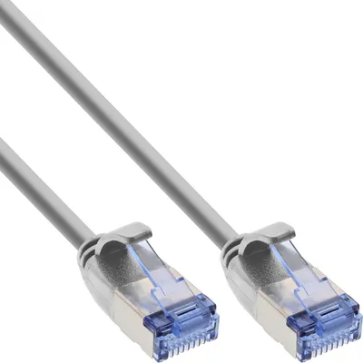 Obrázek produktu pro InLine 71900, 10 m, Cat6a, U/FTP (STP), RJ-45, RJ-45, Šedá
