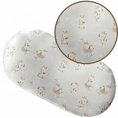 Produktbild von Spannbettlaken mit Gummizug 38x80 cm für Kinderwagen Moseskorb Wiege 100% Baumwolle