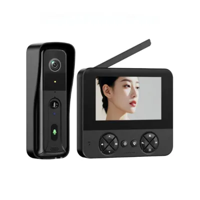Obrázok produktu pre ZELURXX Bezdrôtový video zvonček HD nočné videnie PIR detekcia pohybu Obojsmerný interkomový systém