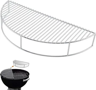 Produktbild von Rostfreier Grillrost für Holzkohlegrills - Metallischer Grillrost - Ersatzteile Grillrost - 57cm Grillrost - 8836